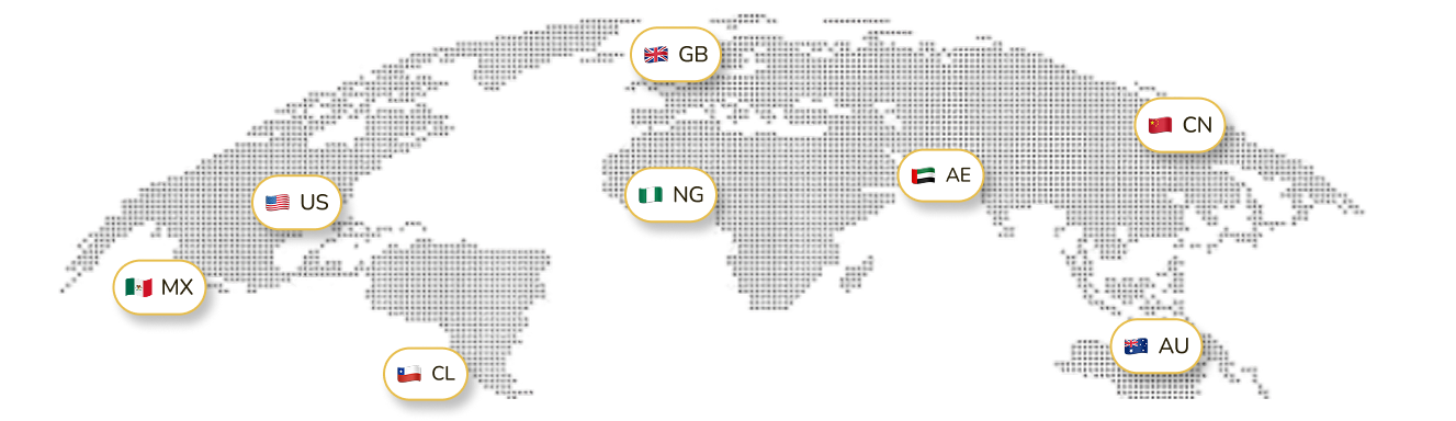 Global celebration map